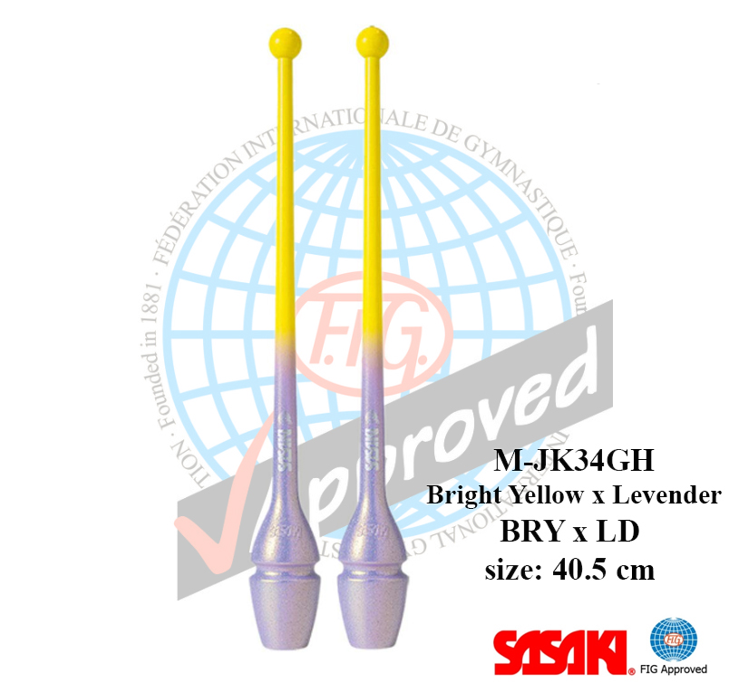 BRIHT-YELLOW-x-LEVENDER-BRY-x-LD-41.jpg M-34GH-F BRYxLD col. Bright Yellow x Lavender Gradation Rubber Club - Image 1