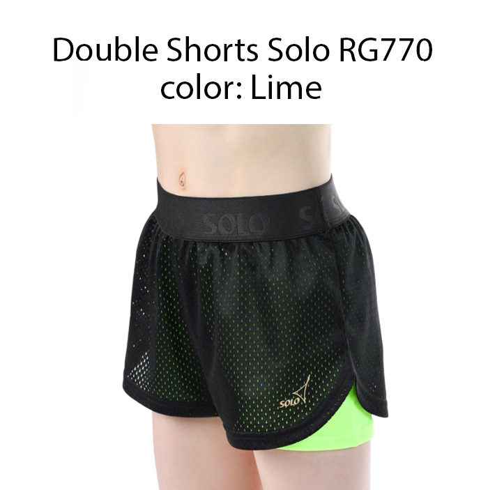 Double-Shorts-Solo-RG770-Lime.jpg Двойни къси панталонки - Image 1