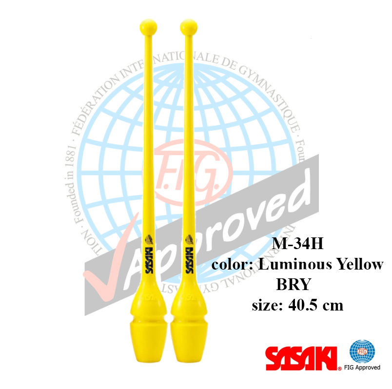 LUMINOUS-YELLOW-LMY-41.jpg M-34JKH-F BRY col. Bright Yellow Rubber Clubs - Image 1