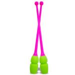 Masha clubs 40.50 cm Color: Fluorescent pink-Lime green