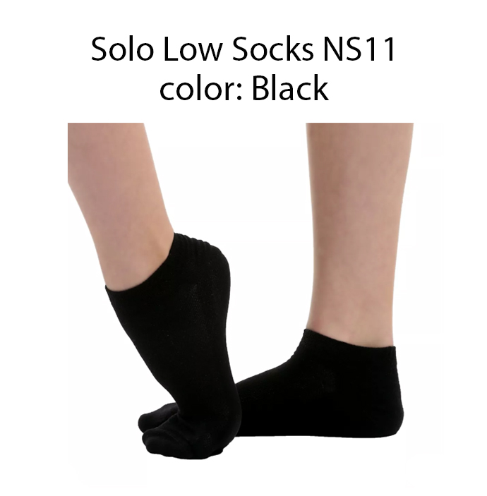 Solo-Low-Socks-NS11-black.jpg Чорапи - Image 1