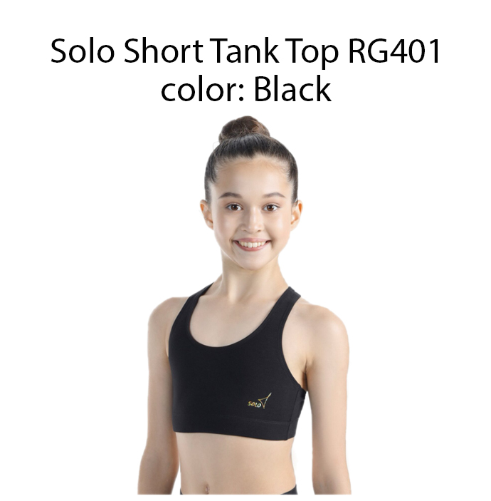 Solo-Short-Tank-Top-RG401.jpg Топ със златно лого - Image 1
